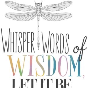 Heat transfers Iron on stickers  dragonfly with saying word 9 for Tshirts Iron on Decal Patches Stickers Clothes Hat Pillows DIY Crafts