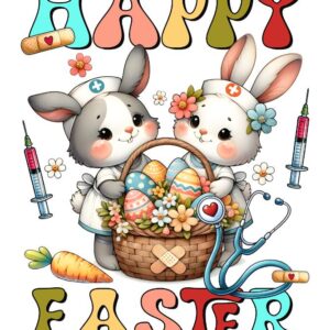 Heat transfers Iron on stickers  easter 14 for Tshirts Iron on Decal Patches Stickers Clothes Hat Pillows DIY Crafts