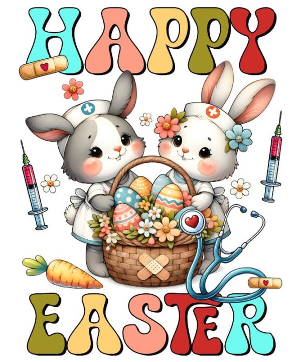 Heat transfers Iron on stickers  easter 14 for Tshirts Iron on Decal Patches Stickers Clothes Hat Pillows DIY Crafts