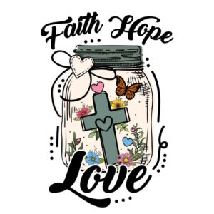 Heat transfers Iron on stickers faith Jesus Christ Lord god cross prayer trust hope blessing spiritual truth religious640 for Tshirts Iron on Decal Patches Stickers Clothes Hat Pillows DIY Crafts