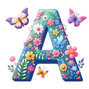 Heat transfers Iron on stickers  flower 2 letter 1 for Tshirts Iron on Decal Patches Stickers Clothes Hat Pillows DIY Crafts
