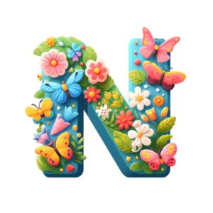 Heat transfers Iron on stickers  flower 2 letter 14 for Tshirts Iron on Decal Patches Stickers Clothes Hat Pillows DIY Crafts