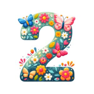 Heat transfers Iron on stickers  flower 2 letter 29 for Tshirts Iron on Decal Patches Stickers Clothes Hat Pillows DIY Crafts