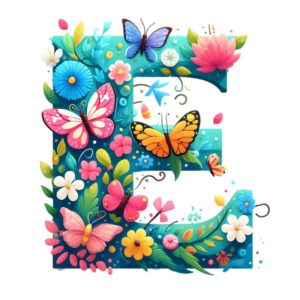 Heat transfers Iron on stickers  flower 2 letter 5 for Tshirts Iron on Decal Patches Stickers Clothes Hat Pillows DIY Crafts