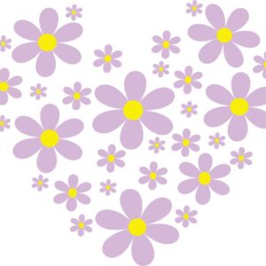Heat transfers Iron on stickers  flower 214 for Tshirts Iron on Decal Patches Stickers Clothes Hat Pillows DIY Crafts