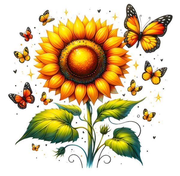 Heat transfers Iron on stickers  flower 251 for Tshirts Iron on Decal Patches Stickers Clothes Hat Pillows DIY Crafts