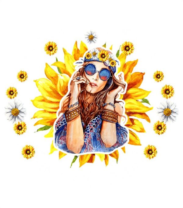 Heat transfers Iron on stickers  flower 298 for Tshirts Iron on Decal Patches Stickers Clothes Hat Pillows DIY Crafts