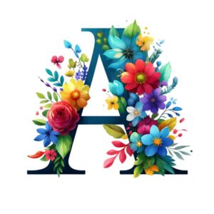 Heat transfers Iron on stickers  flower 3 letter 1 for Tshirts Iron on Decal Patches Stickers Clothes Hat Pillows DIY Crafts