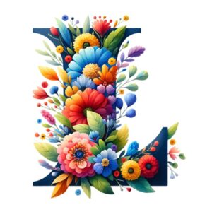 Heat transfers Iron on stickers  flower 3 letter 12 for Tshirts Iron on Decal Patches Stickers Clothes Hat Pillows DIY Crafts