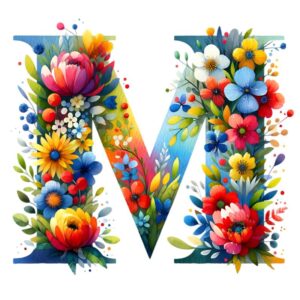 Heat transfers Iron on stickers  flower 3 letter 13 for Tshirts Iron on Decal Patches Stickers Clothes Hat Pillows DIY Crafts