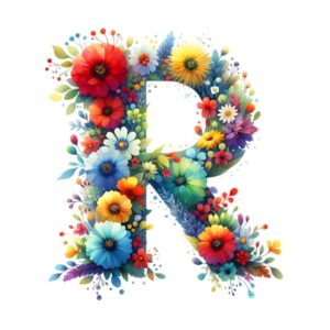 Heat transfers Iron on stickers  flower 3 letter 18 for Tshirts Iron on Decal Patches Stickers Clothes Hat Pillows DIY Crafts