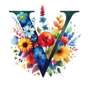 Heat transfers Iron on stickers  flower 3 letter 22 for Tshirts Iron on Decal Patches Stickers Clothes Hat Pillows DIY Crafts