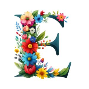 Heat transfers Iron on stickers  flower 3 letter 5 for Tshirts Iron on Decal Patches Stickers Clothes Hat Pillows DIY Crafts