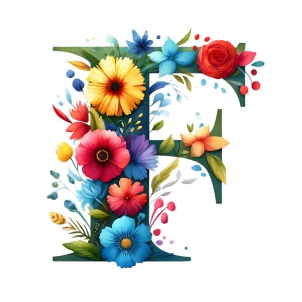 Heat transfers Iron on stickers  flower 3 letter 6 for Tshirts Iron on Decal Patches Stickers Clothes Hat Pillows DIY Crafts