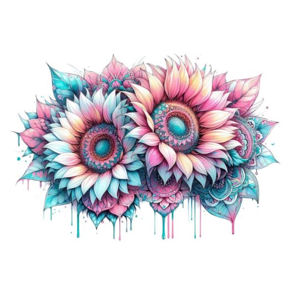 Heat transfers Iron on stickers  flower 316 for Tshirts Iron on Decal Patches Stickers Clothes Hat Pillows DIY Crafts