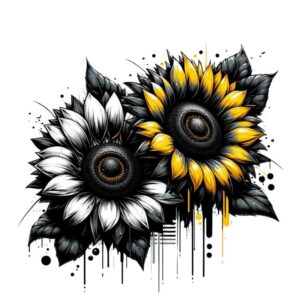Heat transfers Iron on stickers  flower 317 for Tshirts Iron on Decal Patches Stickers Clothes Hat Pillows DIY Crafts