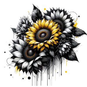 Heat transfers Iron on stickers  flower 318 for Tshirts Iron on Decal Patches Stickers Clothes Hat Pillows DIY Crafts