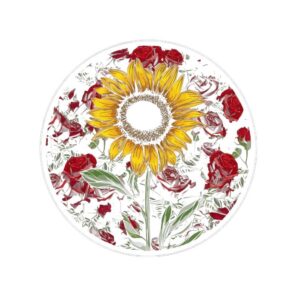 Heat transfers Iron on stickers  flower 363 for Tshirts Iron on Decal Patches Stickers Clothes Hat Pillows DIY Crafts