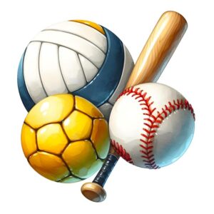 Heat transfers Iron on stickers  football baseball soccor basketball ball 213 for Tshirts Iron on Decal Patches Stickers Clothes Hat Pillows DIY Crafts