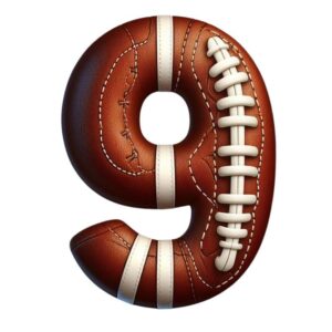 Heat transfers Iron on stickers  football letter 10 for Tshirts Iron on Decal Patches Stickers Clothes Hat Pillows DIY Crafts