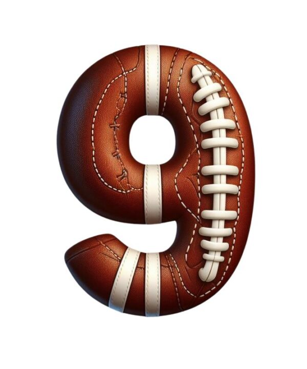 Heat transfers Iron on stickers  football letter 10 for Tshirts Iron on Decal Patches Stickers Clothes Hat Pillows DIY Crafts