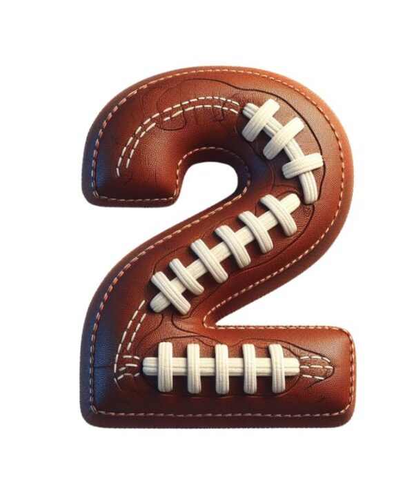 Heat transfers Iron on stickers  football letter 3 for Tshirts Iron on Decal Patches Stickers Clothes Hat Pillows DIY Crafts