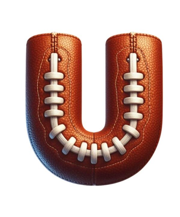Heat transfers Iron on stickers  football letter 32 for Tshirts Iron on Decal Patches Stickers Clothes Hat Pillows DIY Crafts