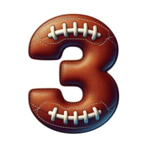 Heat transfers Iron on stickers  football letter 4 for Tshirts Iron on Decal Patches Stickers Clothes Hat Pillows DIY Crafts
