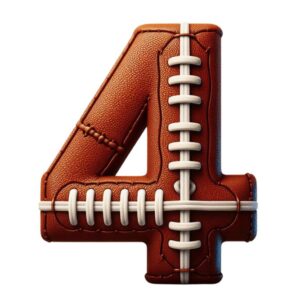 Heat transfers Iron on stickers  football letter 5 for Tshirts Iron on Decal Patches Stickers Clothes Hat Pillows DIY Crafts