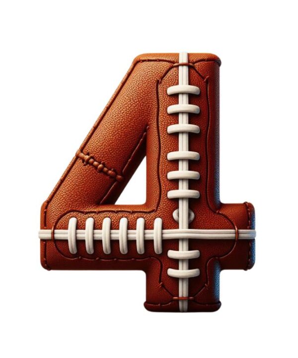 Heat transfers Iron on stickers  football letter 5 for Tshirts Iron on Decal Patches Stickers Clothes Hat Pillows DIY Crafts