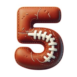 Heat transfers Iron on stickers  football letter 6 for Tshirts Iron on Decal Patches Stickers Clothes Hat Pillows DIY Crafts