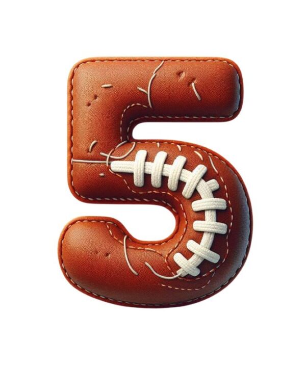Heat transfers Iron on stickers  football letter 6 for Tshirts Iron on Decal Patches Stickers Clothes Hat Pillows DIY Crafts