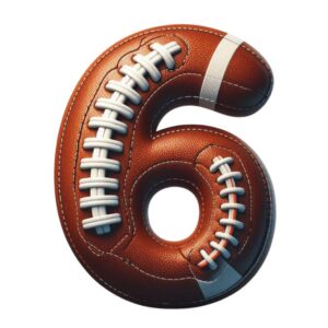 Heat transfers Iron on stickers  football letter 7 for Tshirts Iron on Decal Patches Stickers Clothes Hat Pillows DIY Crafts
