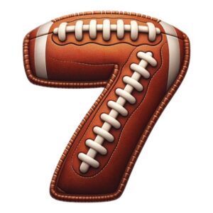 Heat transfers Iron on stickers  football letter 8 for Tshirts Iron on Decal Patches Stickers Clothes Hat Pillows DIY Crafts