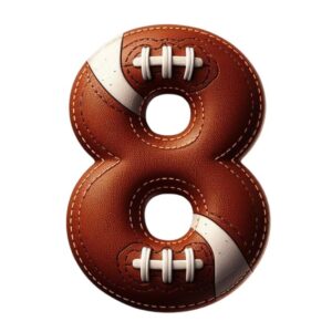 Heat transfers Iron on stickers  football letter 9 for Tshirts Iron on Decal Patches Stickers Clothes Hat Pillows DIY Crafts