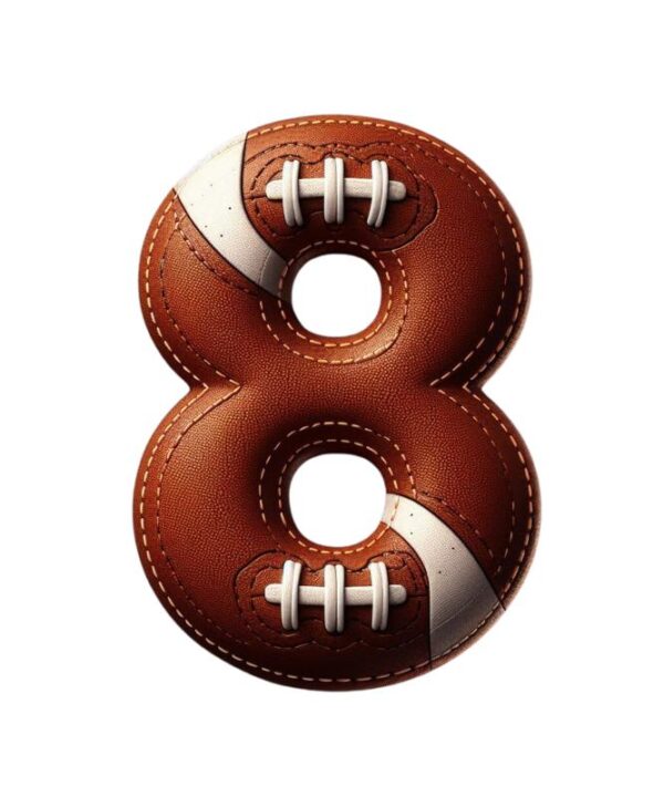 Heat transfers Iron on stickers  football letter 9 for Tshirts Iron on Decal Patches Stickers Clothes Hat Pillows DIY Crafts