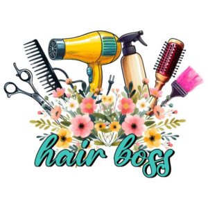 Heat transfers Iron on stickers  hair stylist nail 22 for Tshirts Iron on Decal Patches Stickers Clothes Hat Pillows DIY Crafts