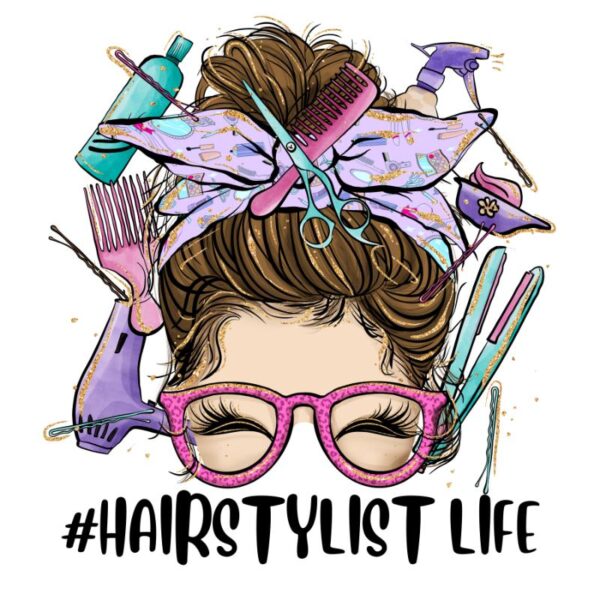 Heat transfers Iron on stickers  hair stylist nail 24 for Tshirts Iron on Decal Patches Stickers Clothes Hat Pillows DIY Crafts