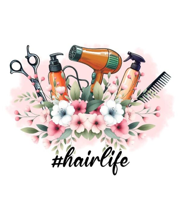 Heat transfers Iron on stickers  hair stylist nail 29 for Tshirts Iron on Decal Patches Stickers Clothes Hat Pillows DIY Crafts