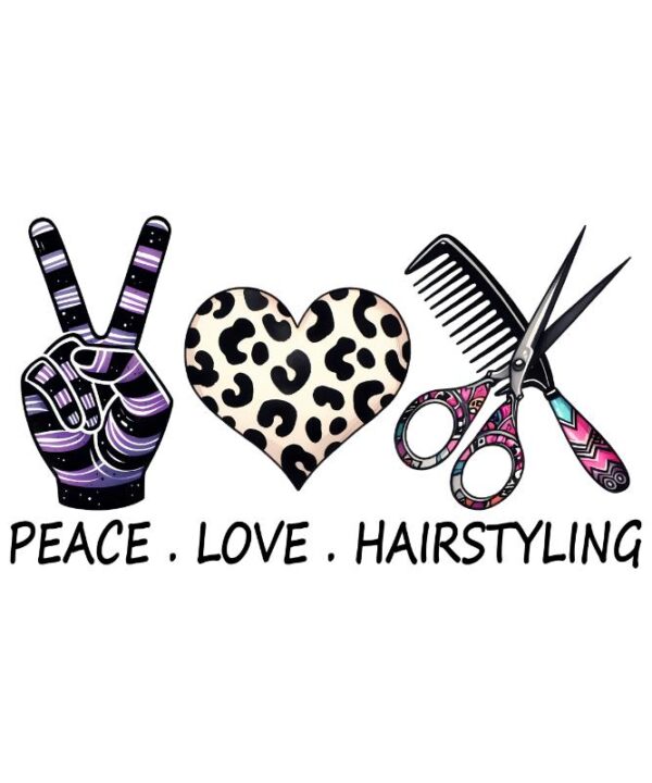 Heat transfers Iron on stickers  hair stylist nail 35 for Tshirts Iron on Decal Patches Stickers Clothes Hat Pillows DIY Crafts