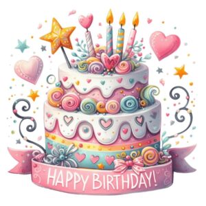 Heat transfers Iron on stickers  happy birthday 1 for Tshirts Iron on Decal Patches Stickers Clothes Hat Pillows DIY Crafts