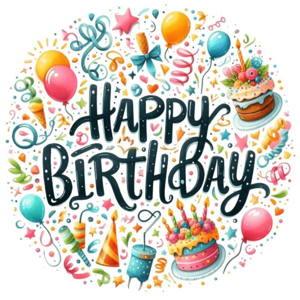 Heat transfers Iron on stickers  happy birthday 34 for Tshirts Iron on Decal Patches Stickers Clothes Hat Pillows DIY Crafts