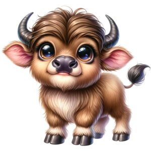 Heat transfers Iron on stickers  highland cow 362 for Tshirts Iron on Decal Patches Stickers Clothes Hat Pillows DIY Crafts