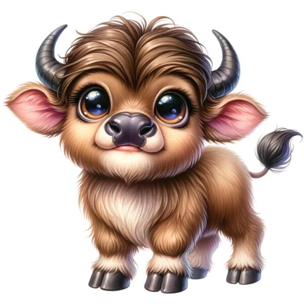 Heat transfers Iron on stickers  highland cow 362 for Tshirts Iron on Decal Patches Stickers Clothes Hat Pillows DIY Crafts