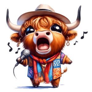 Heat transfers Iron on stickers  highland cow 366 for Tshirts Iron on Decal Patches Stickers Clothes Hat Pillows DIY Crafts