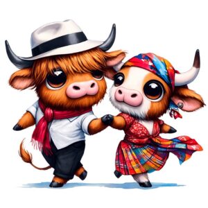Heat transfers Iron on stickers  highland cow 368 for Tshirts Iron on Decal Patches Stickers Clothes Hat Pillows DIY Crafts