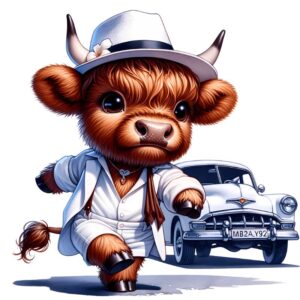 Heat transfers Iron on stickers  highland cow 373 for Tshirts Iron on Decal Patches Stickers Clothes Hat Pillows DIY Crafts