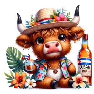 Heat transfers Iron on stickers  highland cow 379 for Tshirts Iron on Decal Patches Stickers Clothes Hat Pillows DIY Crafts
