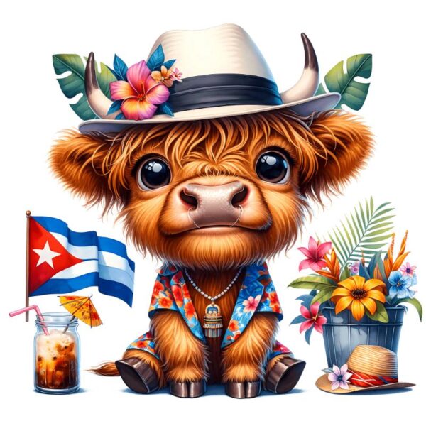 Heat transfers Iron on stickers  highland cow 386 for Tshirts Iron on Decal Patches Stickers Clothes Hat Pillows DIY Crafts