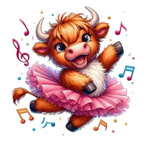 Heat transfers Iron on stickers  highland cow 477 for Tshirts Iron on Decal Patches Stickers Clothes Hat Pillows DIY Crafts